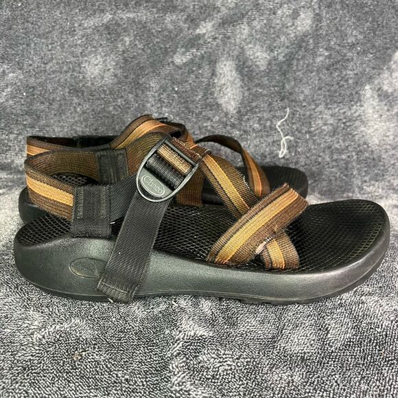 CHACO Z/1 Z1 Z Classic Vibram Hiking Water Sandals - Brown Stripe - Men’s 10 - Picture 3 of 8